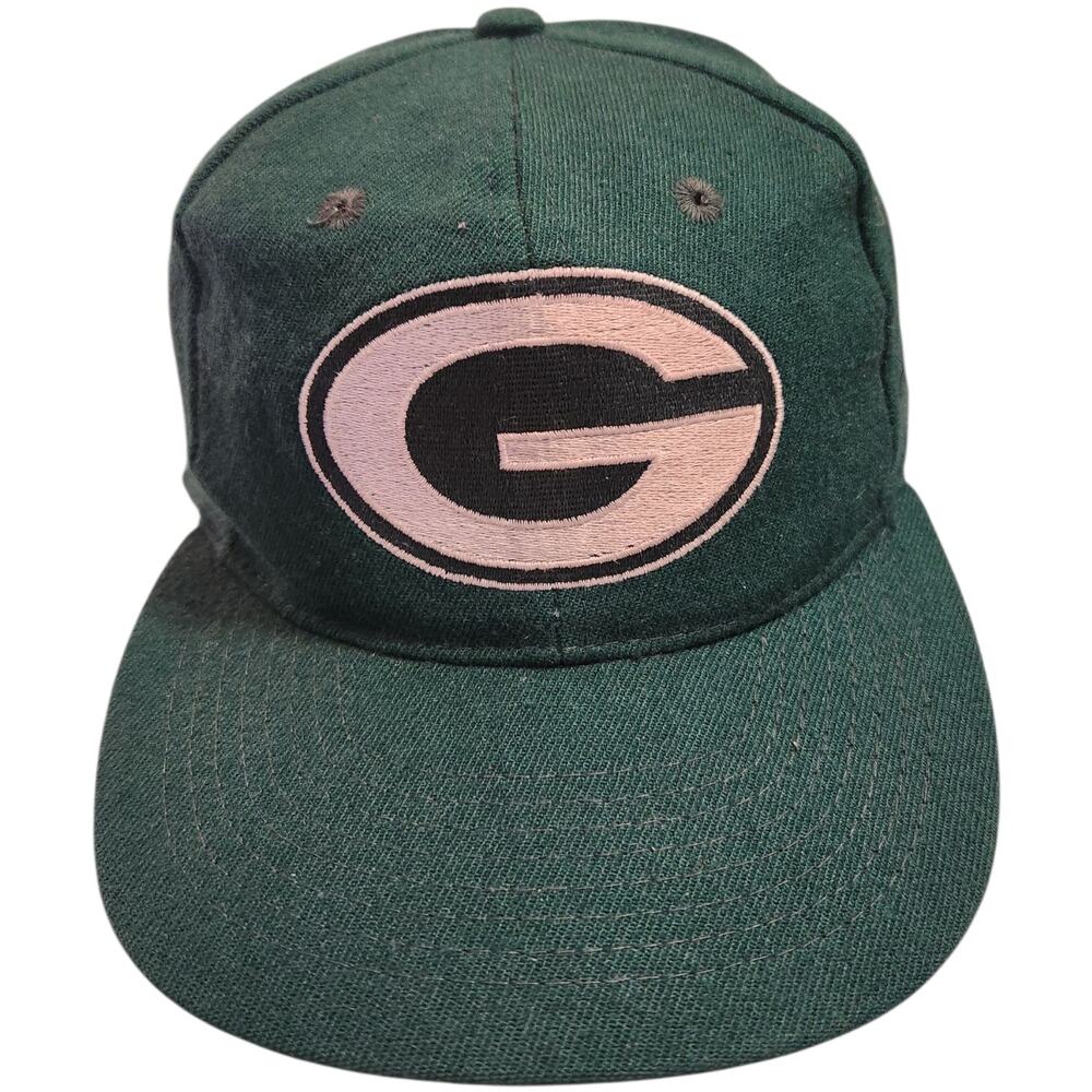Green Bay Packers Snapback Hat Green Wool Blend Adjustable NFL Baseball Cap